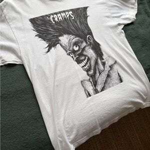 The Cramps White Short Sleeve Band Graphic Tee